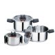 Kastrull Feel Maestro MR-3531-6 Svart Stl 6 Delar