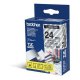 Laminerat Band till Etikettskrivare Brother TZE-151 Svart/Transp