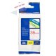 Laminerat Band till Etikettskrivare Brother TZe-262 Rojo/Blanco
