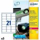 Etiketter till Skrivare Avery Vit 20 Blad 63,5 x 38,1 mm (5 anta