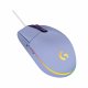 Mus Logitech G203 Lightsync Lila