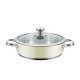 Kastrull med lock Haeger PA-24L.009A Beige  24 cm