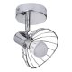 Vgglykta Activejet AJE-GIZEL 1P Silvrig Metall 40 W 230 V