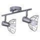 Taklampa Activejet AJE-GIZEL 2P Silvrig Metall 40 W
