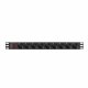Frgreningslist 9 Tomas med Brytare Lanberg PDU-09F-0300-BK 220-