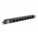 verspnningsskydd 19" 8 Tomas Schuko Lanberg PDU-08F-0200-BK