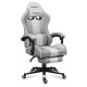 Spelstol Huzaro HZ-Force 4.7 White Mesh         Vit Gr