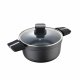 Kastrull med lock San Ignacio Bistro SG6425 Svart matt  20 x 10