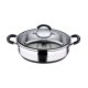 Kastrull med lock Masterpro Rostfritt stl AISI 304 (3,8 L) 28 x
