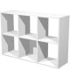 Bokhylla Artexport Home Office 6 fack Vit Melamin 104,1 x 29,2 x
