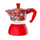 Italiensk Kaffepanna Bialetti D&G RED 4T Rd Rostfritt stl 4 Cs