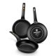 Non-stick-panna BRA Sartn Efficient  22 cm Svart Metall Alumin
