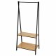 Kldhngare med hylla Max Home Stl Melamin spnskiva Minimalist
