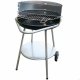Kolgrill med hjul Aktive 51 x 51 x 82 cm Svart