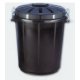 Soptunna Denox 70 L Svart Plast