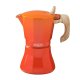 Italiensk Kaffepanna Oroley Petra Orange Aluminium 9 Koppar