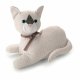 Drrstopp Inofix 3178-2 Textil Sand 28 x 13 x 23 cm Vit Katt