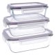 Lunchldor, set Quid Frost (3 pcs) Transparent Glas 3 Delar