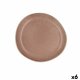 Platt skl Bidasoa Gio Oregelbunden Brun Keramik 20 cm (6 antal)
