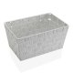 Multifunktionell korg Versa 20 x 15 x 30 cm Vit Svart