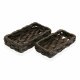 Korg - set Versa 11 x 4 x 20 cm Mrkbrun 2 antal