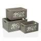 Set med stapelbara frvaringsldor Versa 26 x 18 x 36 cm