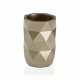 Tandborsthllare Versa  DIAMOND Vit Harts (7,4 x 10,6 x 7,4 cm)