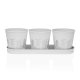 Kruka Versa Vit Trippel Metall (11 x 33 cm)