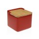Saltkar med lock Versa Rd Keramik 12,2 x 11,5 x 12,2 cm