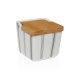 Saltkar med lock Versa G-LINES Keramik 8,8 x 8,5 x 8,8 cm