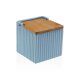 Saltkar med lock Versa Bl Keramik Bambu Dolomite 11 x 11 x 11 c
