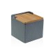 Saltkar med lock Versa Gr Keramik Bambu Dolomite 11 x 11 x 11 c