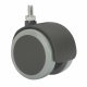 Rueda Ruedas Alex Svart/Gr Nylon 10 x 15 mm 50 kg roterande