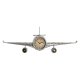 Vggklocka DKD Home Decor Flygplan Metall Glas (141 x 20 x 46.5