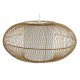 Taklampa DKD Home Decor Vit Naturell Bambu 40 W 83 x 83 x 40 cm