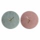 Vggklocka DKD Home Decor Grn Rosa 40,5 x 5,5 x 40,5 cm (2 anta