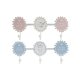 Vggmonterad rockhngare DKD Home Decor Tr Metall Gosepanda (40
