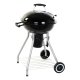 Kolgrill med lock och hjul DKD Home Decor Svart Metall Plast Rek