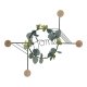 Vggmonterad rockhngare DKD Home Decor 8424001734528 Metall 43