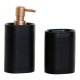 Badkit DKD Home Decor Svart Gyllene PVC Harts Glam 8,5 x 6 x 18