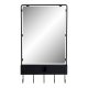 Vggmonterad rockhngare DKD Home Decor Svart Metall Loft 40 x 9