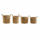 Korg - set DKD Home Decor Brun Naturell Jute (4 Delar)