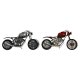 bordsklocka DKD Home Decor Rd Gr Motorcykel Vintage (2 antal)