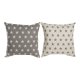 Kudde DKD Home Decor Beige Brun 60 x 10 x 60 cm Stjrnor (2 anta