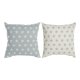 Kudde DKD Home Decor Bl 60 x 10 x 60 cm Stjrnor Vit (2 antal)