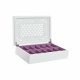 Smyckeskrin DKD Home Decor Klockor 29 x 20 x 9,5 cm Glas Lila Vi