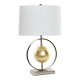 Bordslampa DKD Home Decor 8424001806843 Vit Gyllene Silvrig Meta