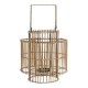 Ljusstakar DKD Home Decor Naturell Metall Bambu 30 x 30 x 32 cm