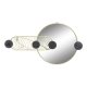 Vggspegel DKD Home Decor Svart Gyllene 44 x 7 x 25 cm