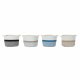 Korg DKD Home Decor Bl Svart Beige Gr 25 x 25 x 20 cm (4 Delar